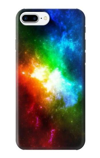 W2312 Colorful Rainbow Space Galaxy Hard Case and Leather Flip Case For iPhone 7 Plus, iPhone 8 Plus