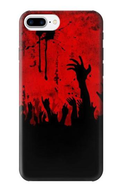 W2458 Zombie Hands Hard Case and Leather Flip Case For iPhone 7 Plus, iPhone 8 Plus