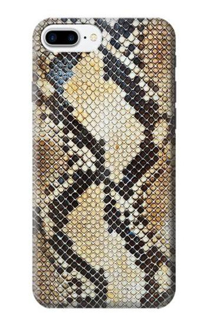 W2703 Snake Skin Texture Graphic Printed Hard Case and Leather Flip Case For iPhone 7 Plus, iPhone 8 Plus