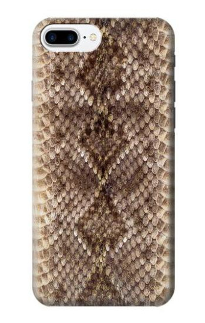 W2875 Rattle Snake Skin Graphic Printed Hard Case and Leather Flip Case For iPhone 7 Plus, iPhone 8 Plus