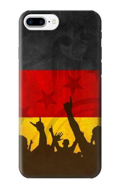 W2966 Germany Football Soccer Euro 2016 Hard Case and Leather Flip Case For iPhone 7 Plus, iPhone 8 Plus