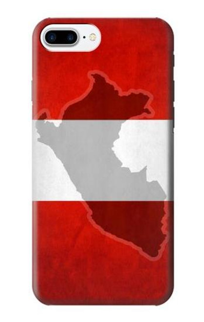 W3018 Peru Flag Hard Case and Leather Flip Case For iPhone 7 Plus, iPhone 8 Plus