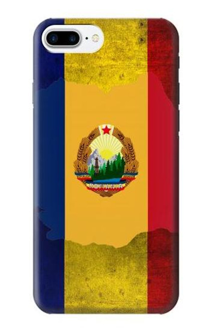 W3021 Romania Flag Hard Case and Leather Flip Case For iPhone 7 Plus, iPhone 8 Plus