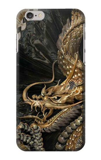 W0426 Gold Dragon Hard Case and Leather Flip Case For iPhone 6 6S