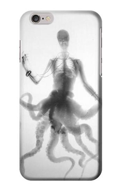 W1432 Skull Octopus X-ray Hard Case and Leather Flip Case For iPhone 6 6S