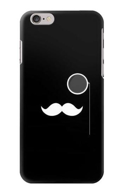 W1946 Sir Mustache Minimalism Hard Case and Leather Flip Case For iPhone 6 6S