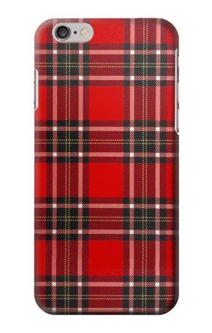 W2374 Tartan Red Pattern Hard Case and Leather Flip Case For iPhone 6 6S