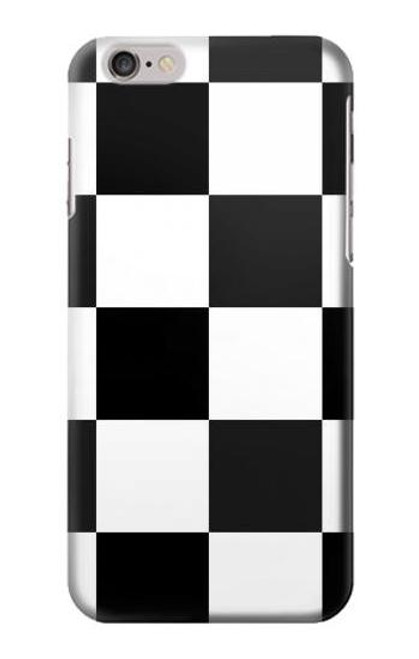 W2492 Black and White Check Hard Case and Leather Flip Case For iPhone 6 6S