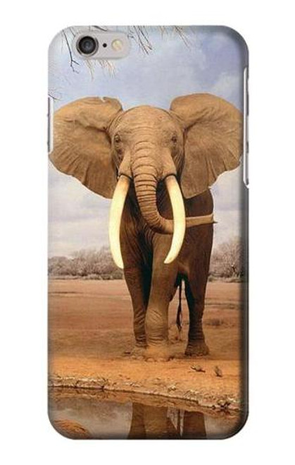 W0310 African Elephant Hard Case and Leather Flip Case For iPhone 6 Plus, iPhone 6s Plus