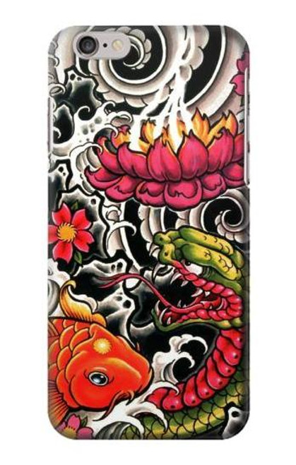 W0605 Yakuza Tattoo Hard Case and Leather Flip Case For iPhone 6 Plus, iPhone 6s Plus