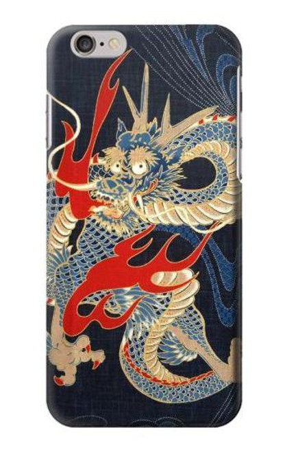 W2073 Japan Dragon Art Hard Case and Leather Flip Case For iPhone 6 Plus, iPhone 6s Plus