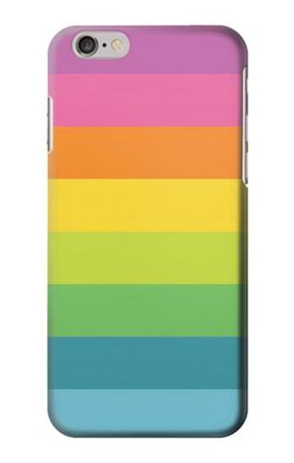 W2363 Rainbow Pattern Hard Case and Leather Flip Case For iPhone 6 Plus, iPhone 6s Plus