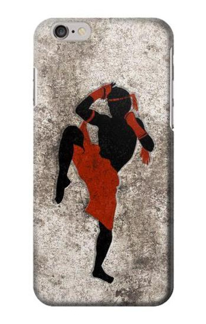 W2634 Muay Thai Kickboxing Martial Art Hard Case and Leather Flip Case For iPhone 6 Plus, iPhone 6s Plus