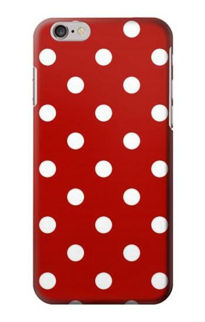 W2951 Red Polka Dots Hard Case and Leather Flip Case For iPhone 6 Plus, iPhone 6s Plus