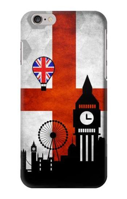 W2979 England Football Soccer Euro 2016 Hard Case and Leather Flip Case For iPhone 6 Plus, iPhone 6s Plus