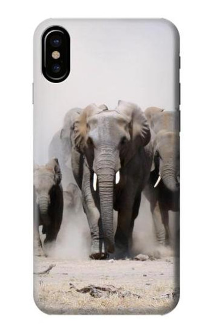 W3142 African Elephant Hard Case and Leather Flip Case For iPhone 7, iPhone 8, iPhone SE (2020) (2022)