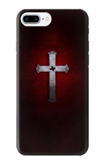 W3160 Christian Cross Hard Case and Leather Flip Case For iPhone 7 Plus, iPhone 8 Plus