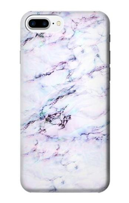 W3215 Seamless Pink Marble Hard Case and Leather Flip Case For iPhone 7 Plus, iPhone 8 Plus