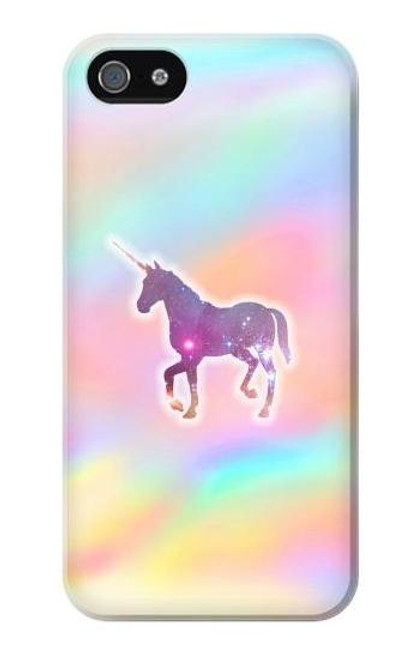 W3203 Rainbow Unicorn Hard Case and Leather Flip Case For iPhone 5 5S SE