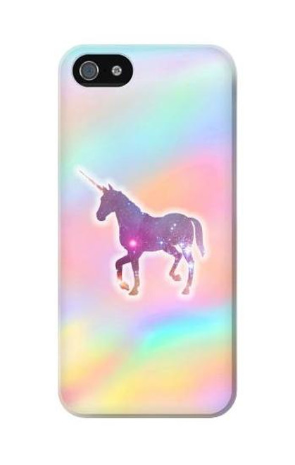 W3203 Rainbow Unicorn Hard Case and Leather Flip Case For iPhone 5C