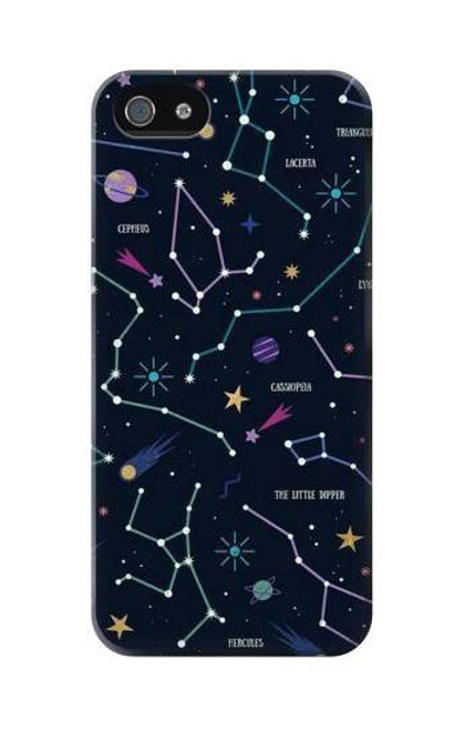 W3220 Star Map Zodiac Constellations Hard Case and Leather Flip Case For iPhone 5C