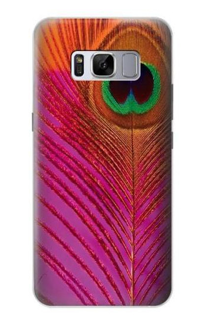 W3201 Pink Peacock Feather Hard Case and Leather Flip Case For Samsung Galaxy S8 Plus