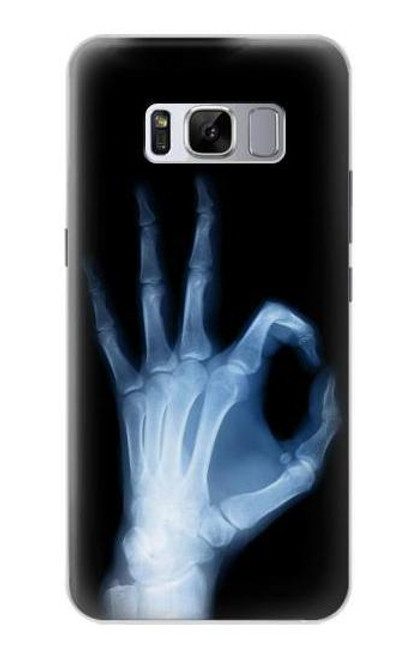 W3239 X-Ray Hand Sign OK Hard Case and Leather Flip Case For Samsung Galaxy S8 Plus