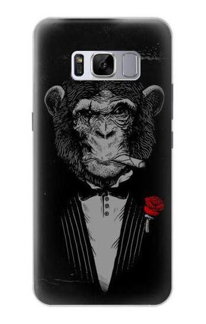 W3167 Funny Monkey God Father Hard Case and Leather Flip Case For Samsung Galaxy S8