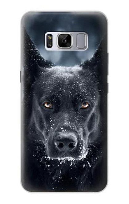 W3168 German Shepherd Black Dog Hard Case and Leather Flip Case For Samsung Galaxy S8