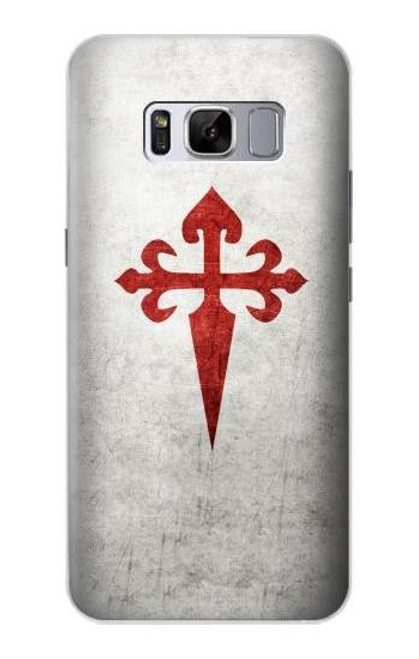 W3200 Order of Santiago Cross of Saint James Hard Case and Leather Flip Case For Samsung Galaxy S8