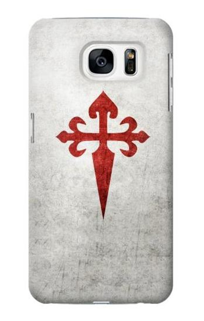 W3200 Order of Santiago Cross of Saint James Hard Case and Leather Flip Case For Samsung Galaxy S7