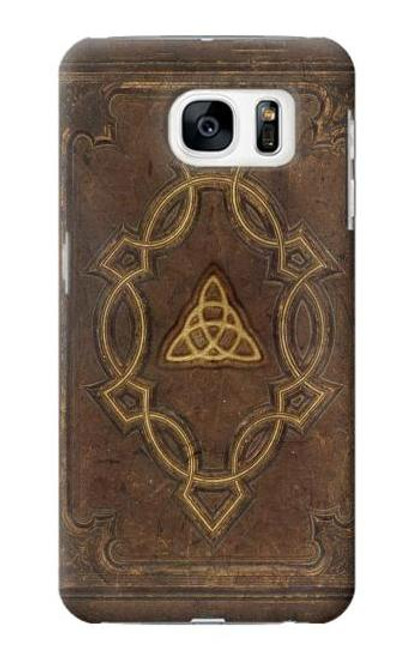 W3219 Spell Book Cover Hard Case and Leather Flip Case For Samsung Galaxy S7