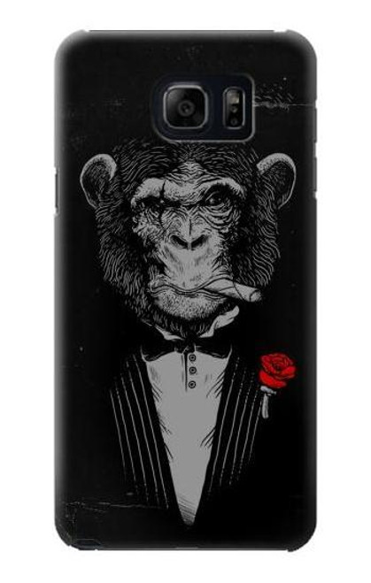 W3167 Funny Monkey God Father Hard Case and Leather Flip Case For Samsung Galaxy S6 Edge Plus