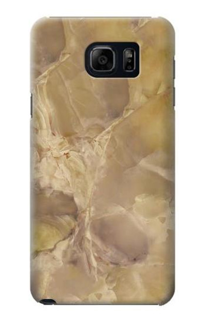 W3240 Yellow Marble Stone Hard Case and Leather Flip Case For Samsung Galaxy S6 Edge Plus