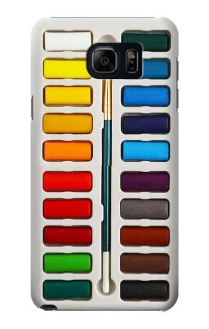 W3243 Watercolor Paint Set Hard Case and Leather Flip Case For Samsung Galaxy S6 Edge Plus