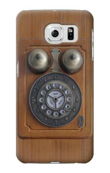 W3146 Antique Wall Phone Hard Case and Leather Flip Case For Samsung Galaxy S6 Edge