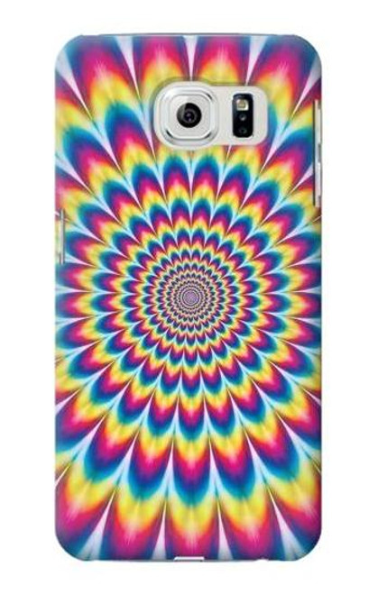 W3162 Colorful Psychedelic Hard Case and Leather Flip Case For Samsung Galaxy S6 Edge