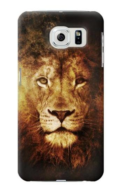 W3182 Lion Hard Case and Leather Flip Case For Samsung Galaxy S6 Edge