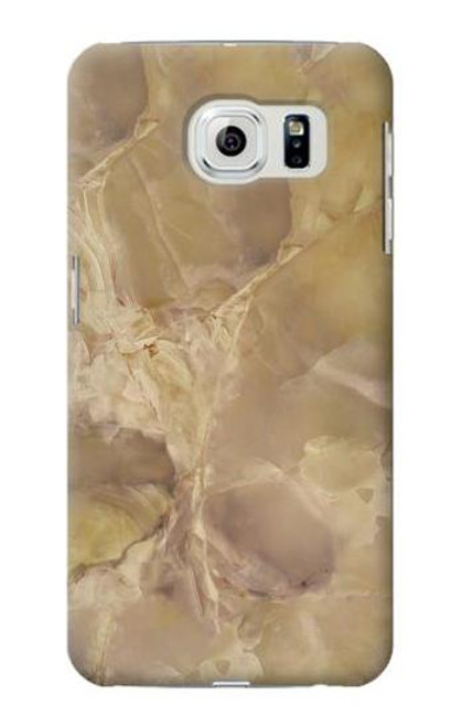 W3240 Yellow Marble Stone Hard Case and Leather Flip Case For Samsung Galaxy S6 Edge