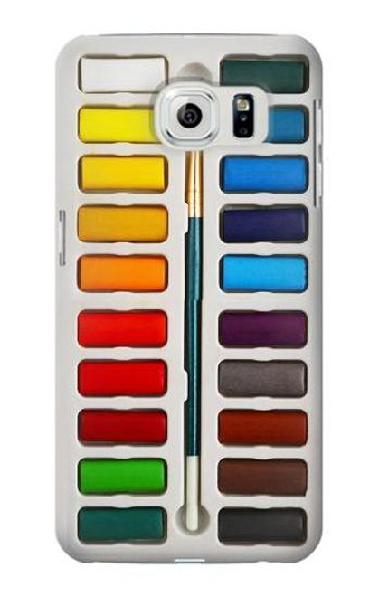 W3243 Watercolor Paint Set Hard Case and Leather Flip Case For Samsung Galaxy S6 Edge