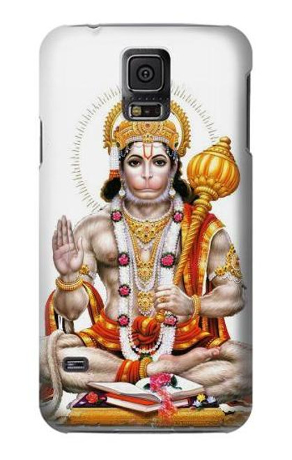 W3186 Lord Hanuman Chalisa Hindi Hindu Hard Case and Leather Flip Case For Samsung Galaxy S5