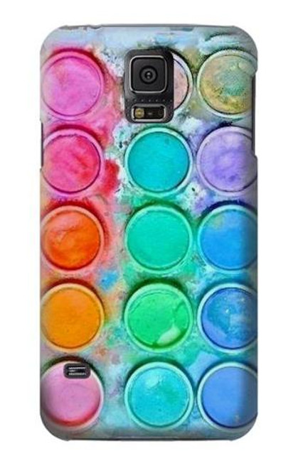 W3235 Watercolor Mixing Hard Case and Leather Flip Case For Samsung Galaxy S5