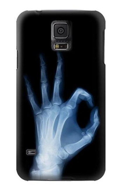 W3239 X-Ray Hand Sign OK Hard Case and Leather Flip Case For Samsung Galaxy S5