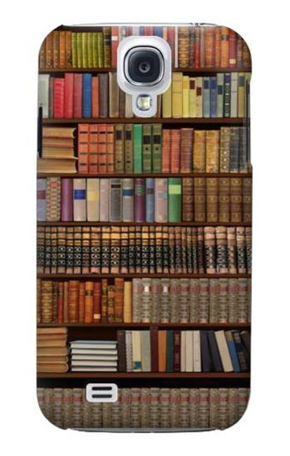 W3154 Bookshelf Hard Case and Leather Flip Case For Samsung Galaxy S4