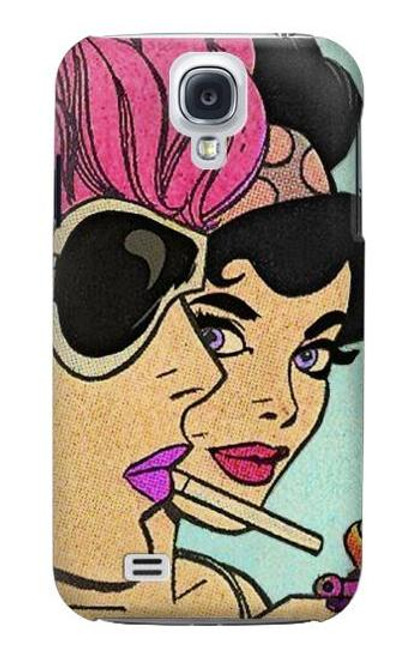 W3171 Girls Pop Art Hard Case and Leather Flip Case For Samsung Galaxy S4