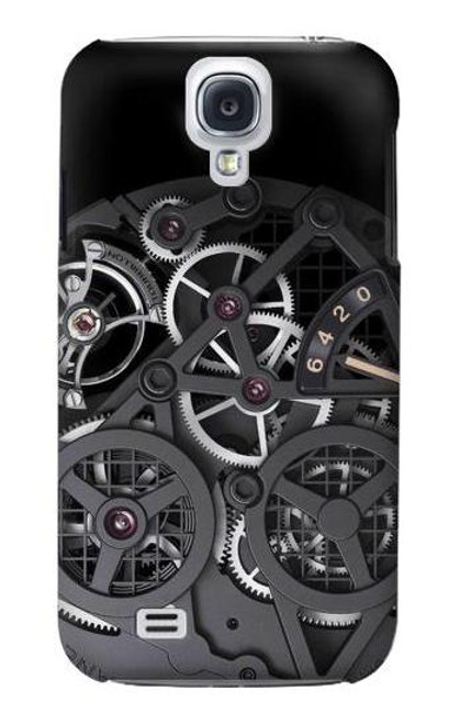 W3176 Inside Watch Black Hard Case and Leather Flip Case For Samsung Galaxy S4