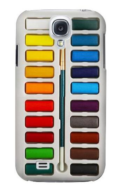 W3243 Watercolor Paint Set Hard Case and Leather Flip Case For Samsung Galaxy S4