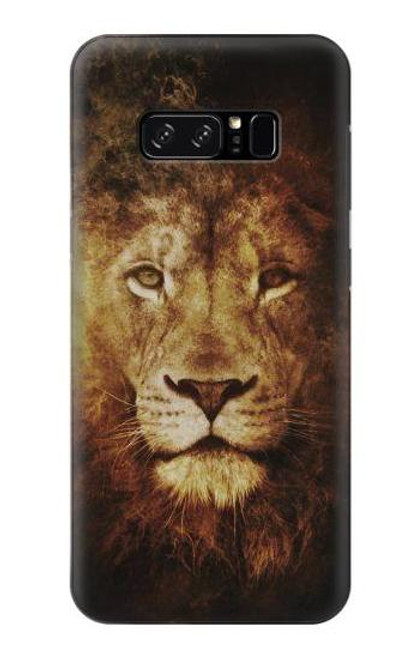 W3182 Lion Hard Case and Leather Flip Case For Note 8 Samsung Galaxy Note8