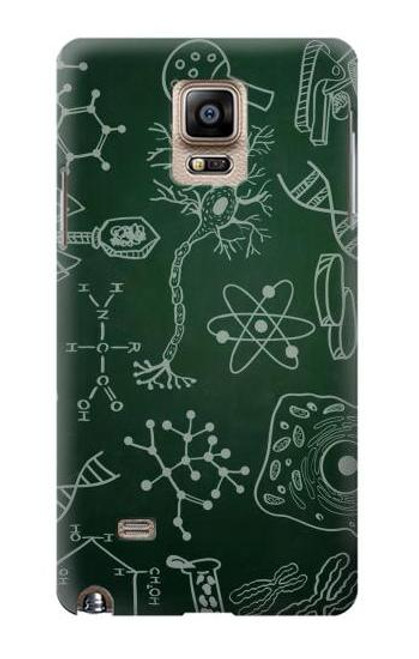 W3211 Science Green Board Hard Case and Leather Flip Case For Samsung Galaxy Note 4