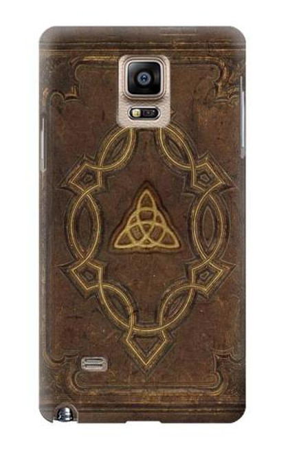 W3219 Spell Book Cover Hard Case and Leather Flip Case For Samsung Galaxy Note 4